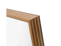 Espejo de cuerpo entero, marco de madera natural, diseño moderno, 125x45 cm
