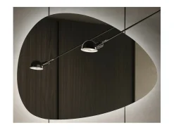 Espejo de diseño KUBRICK – 67x100 cm con iluminación trasera – Blanco