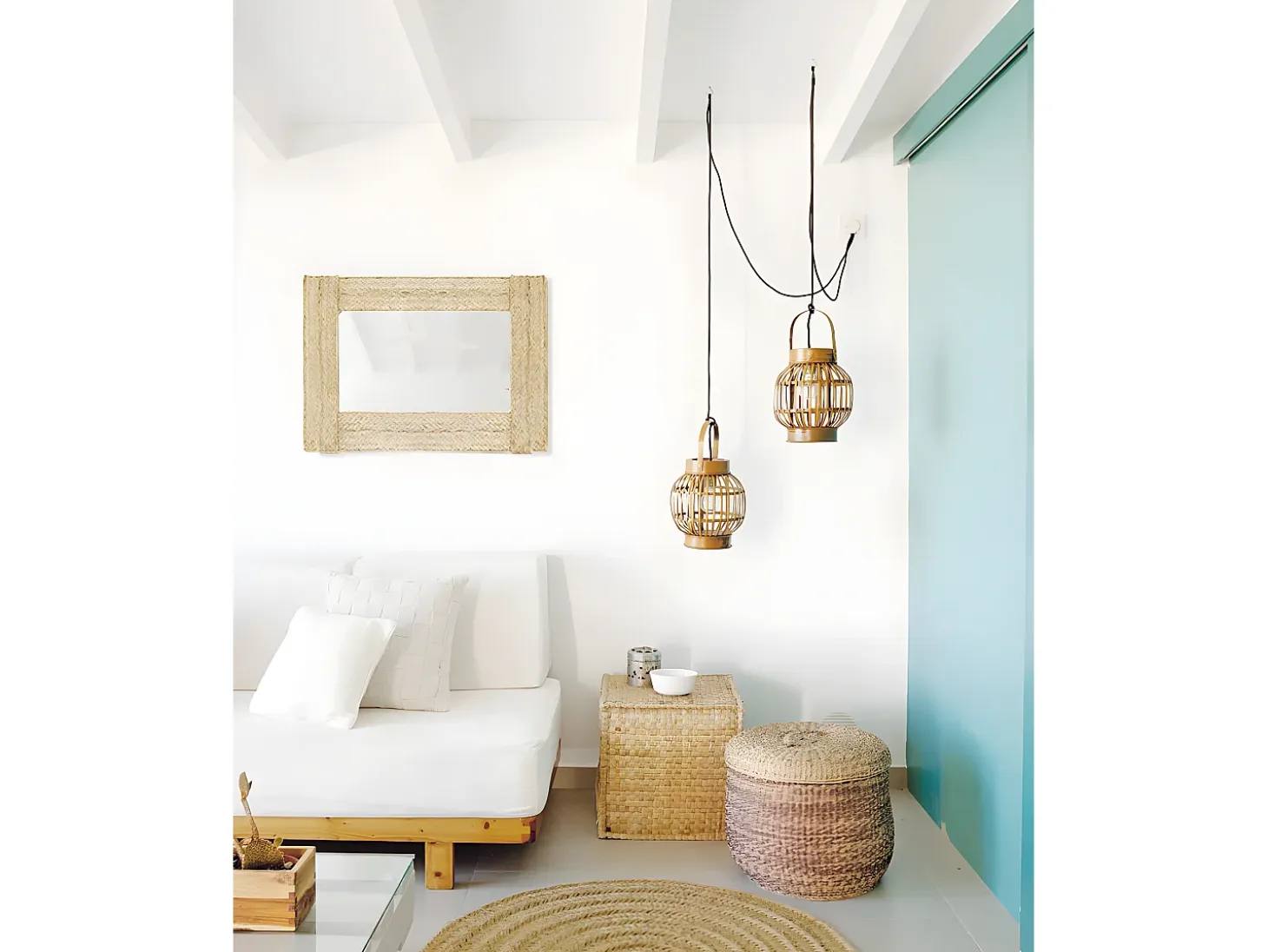 Espejo de esparto de 63x97cm - GEMA - DECOWOOD
