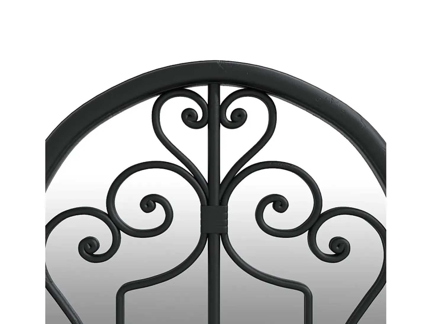 Espejo de jardín hierro negro para uso exterior 100x45 cm ES908157