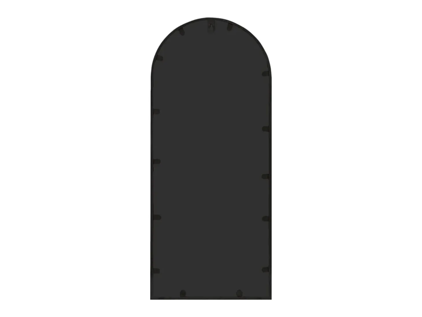 Espejo de jardín hierro negro para uso exterior 100x45 cm ES908157