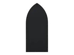 Espejo de jardín negro hierro para exterior 70x30 cm ES578232