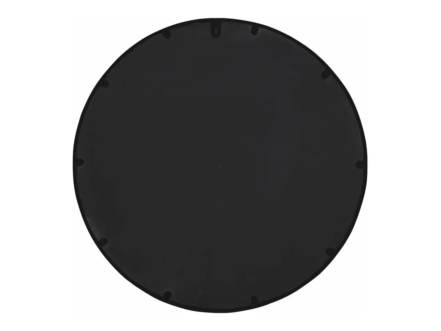 Espejo de jardín redondo hierro negro uso exterior 40x4 cm ES907024
