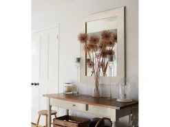 Espejo de madera color beige de 70x150cm - SAND - DECOWOOD