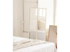 Espejo de madera color blanco de 90x60cm - LISBOA - DECOWOOD