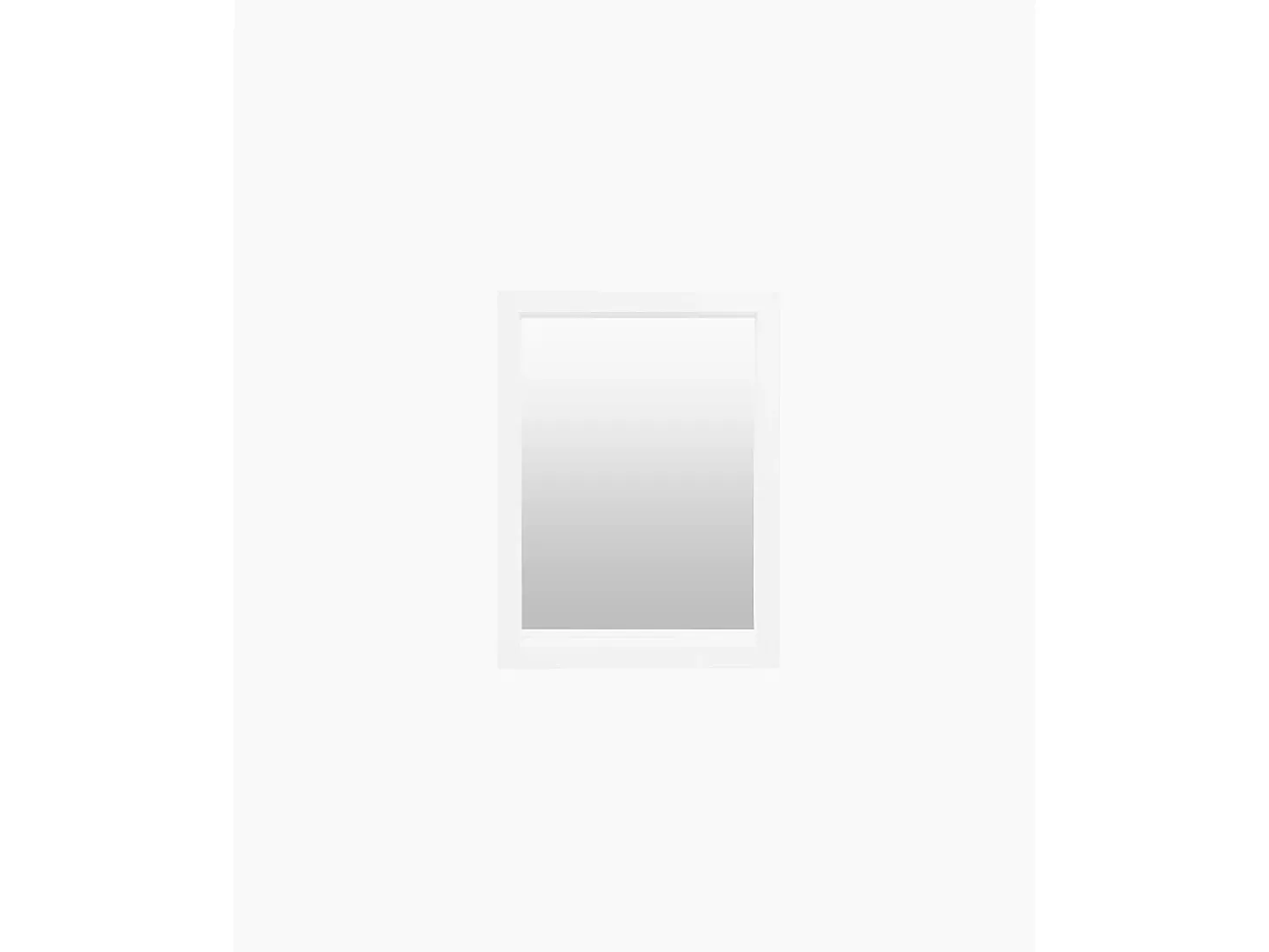 Espejo de madera color blanco de 59x79cm - EIRA BOLD - DECOWOOD