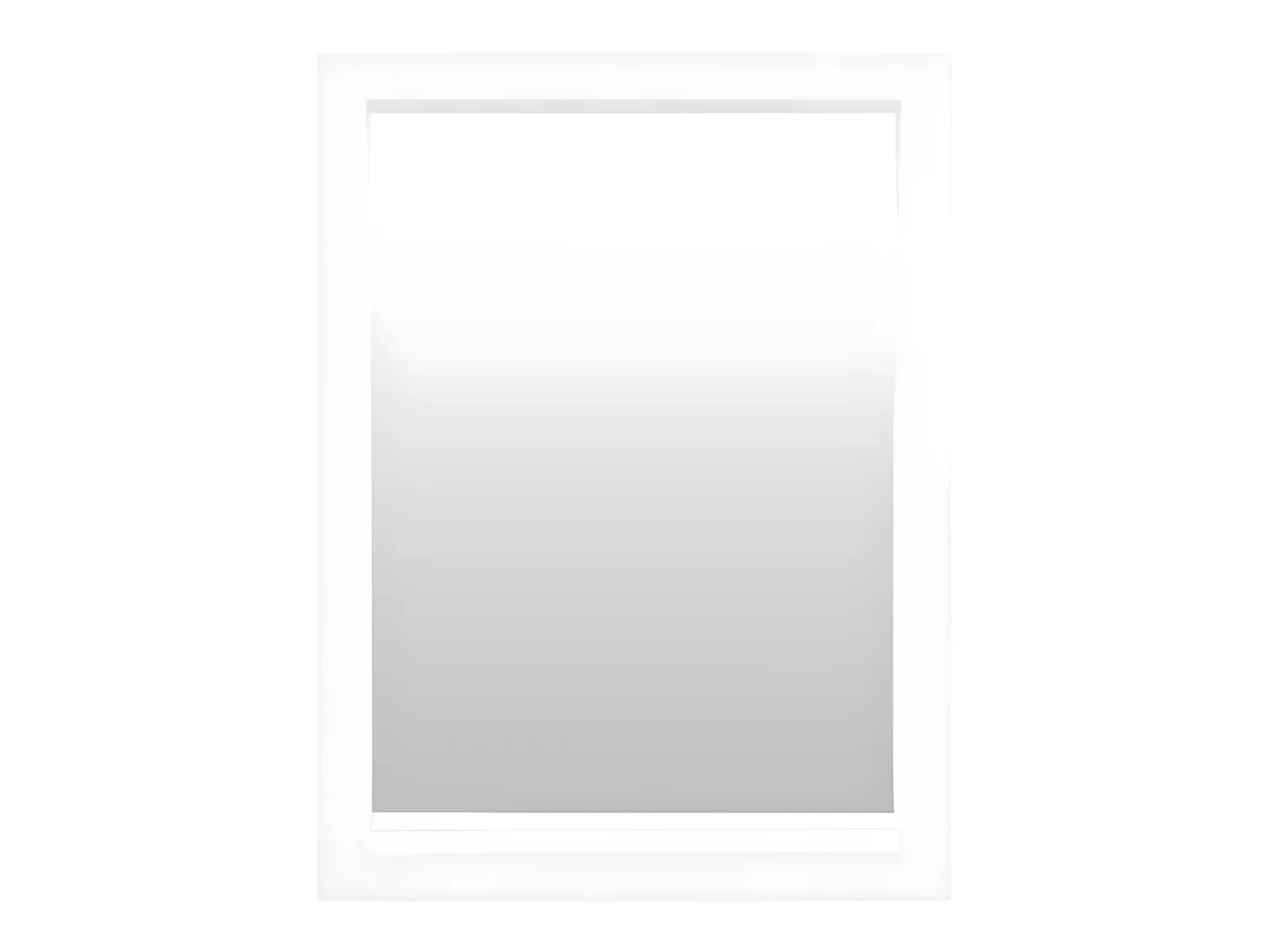 Espejo de madera color blanco de 59x79cm - EIRA BOLD - DECOWOOD