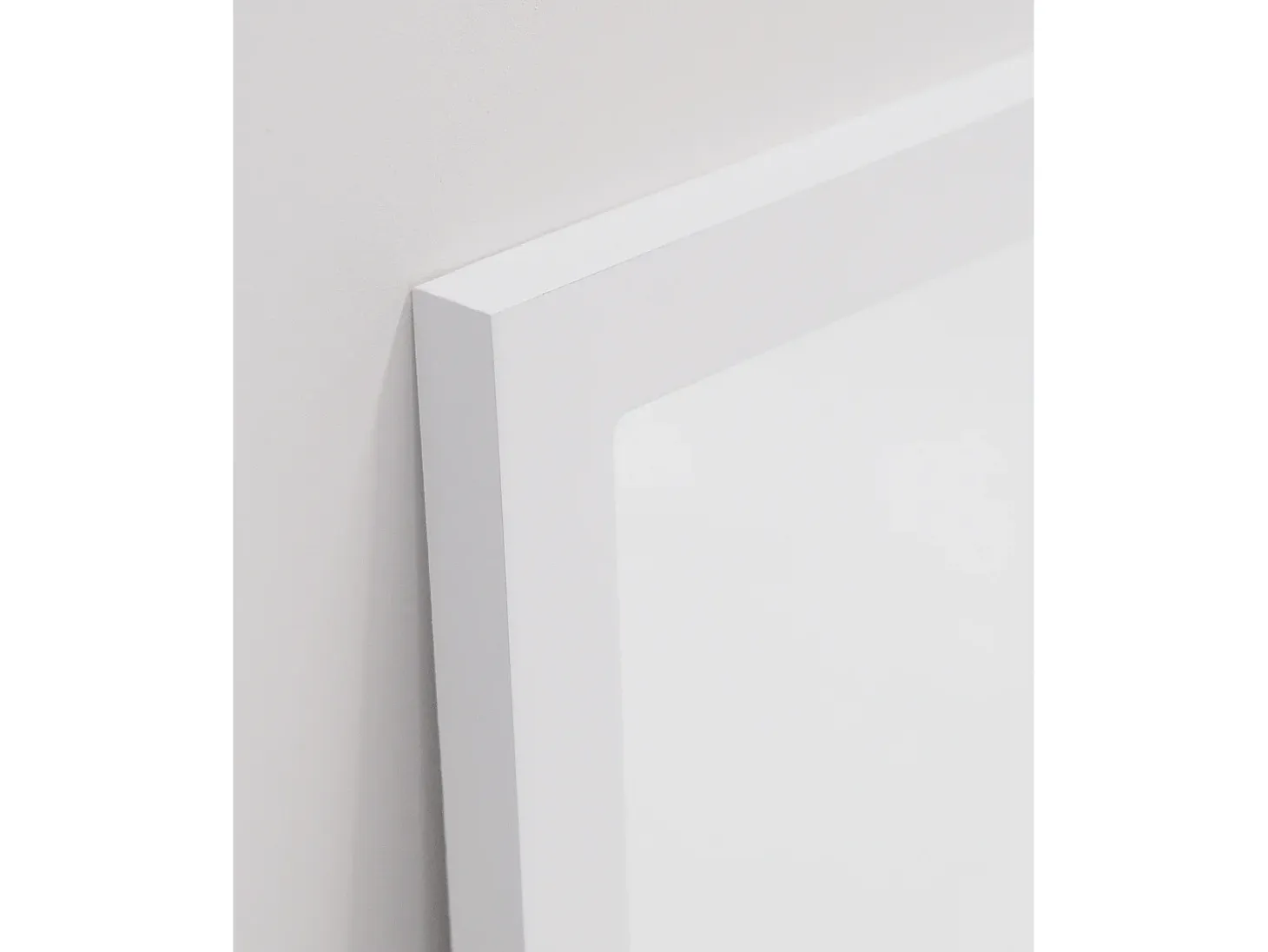 Espejo de madera color blanco de 90x90cm - LISBOA - DECOWOOD