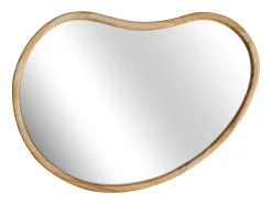 Espejo de madera de abeto decorativo de pared, 95cm natural