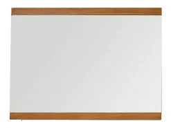 Espejo de madera de teca maciza recuperada de 80x60 cm