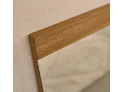 Espejo de madera de teca maciza recuperada de 80x60 cm