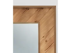 Espejo de madera maciza en tono roble oscuro de 163x84cm - VILLA - DECOWOOD