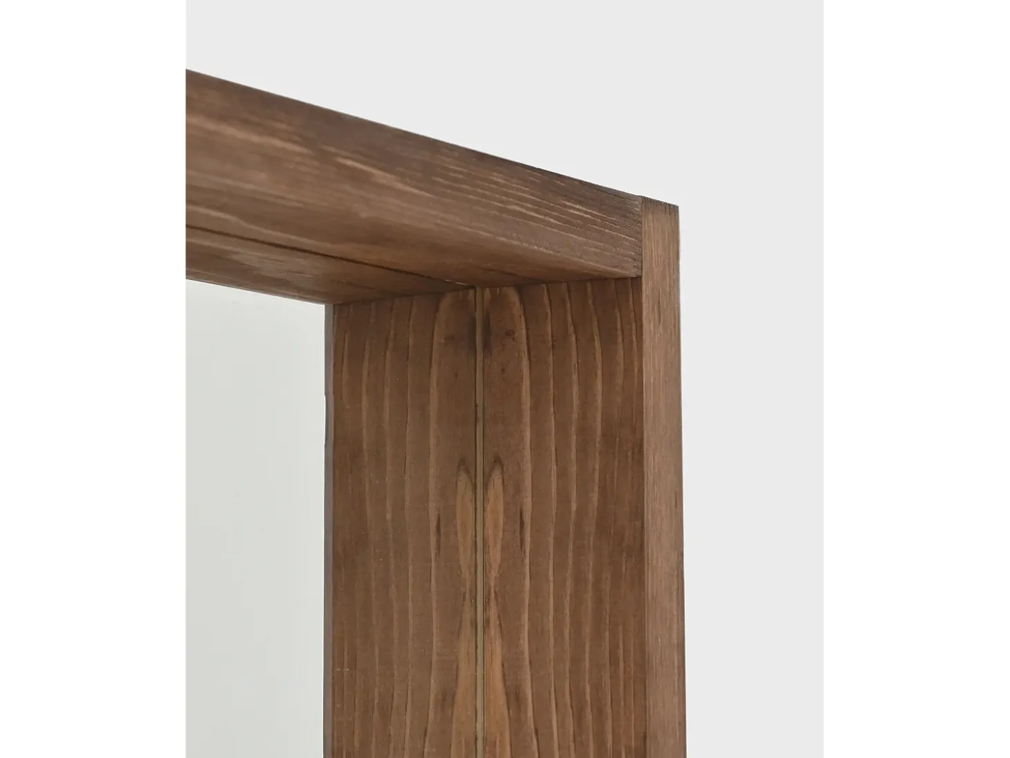 Espejo de madera maciza tono roble oscuro de 160x60cm - WALLS - DECOWOOD
