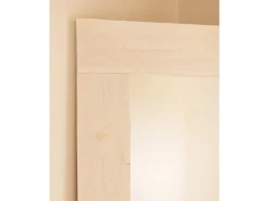 Espejo de madera maciza tono blanco de 165x65cm - IZAL - DECOWOOD