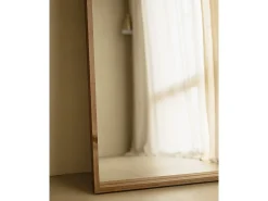 Espejo de madera maciza tono roble oscuro de 160x80cm - WALLS - DECOWOOD