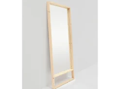 Espejo de madera maciza tono natural de 160x80cm - WALLS - DECOWOOD
