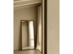 Espejo de madera maciza tono roble oscuro de 160x60cm - WALLS - DECOWOOD