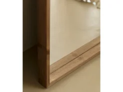Espejo de madera maciza tono roble oscuro de 160x60cm - WALLS - DECOWOOD