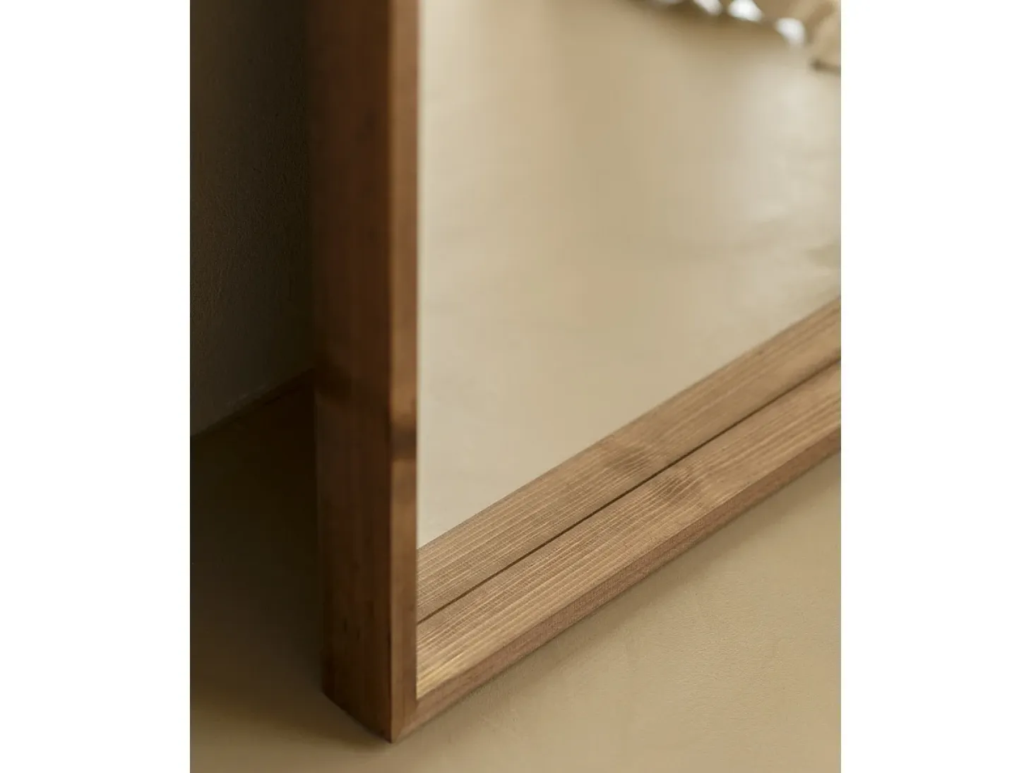 Espejo de madera maciza tono roble oscuro de 160x60cm - WALLS - DECOWOOD
