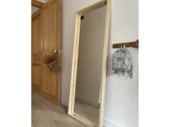 Espejo de madera maciza tono natural de 160x60cm - WALLS - DECOWOOD