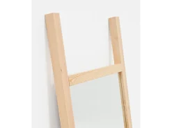 Espejo de madera maciza tono natural de 45x180cm - STAIRS - DECOWOOD