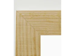 Espejo de madera maciza tono natural de 66x86cm - PINAL - DECOWOOD