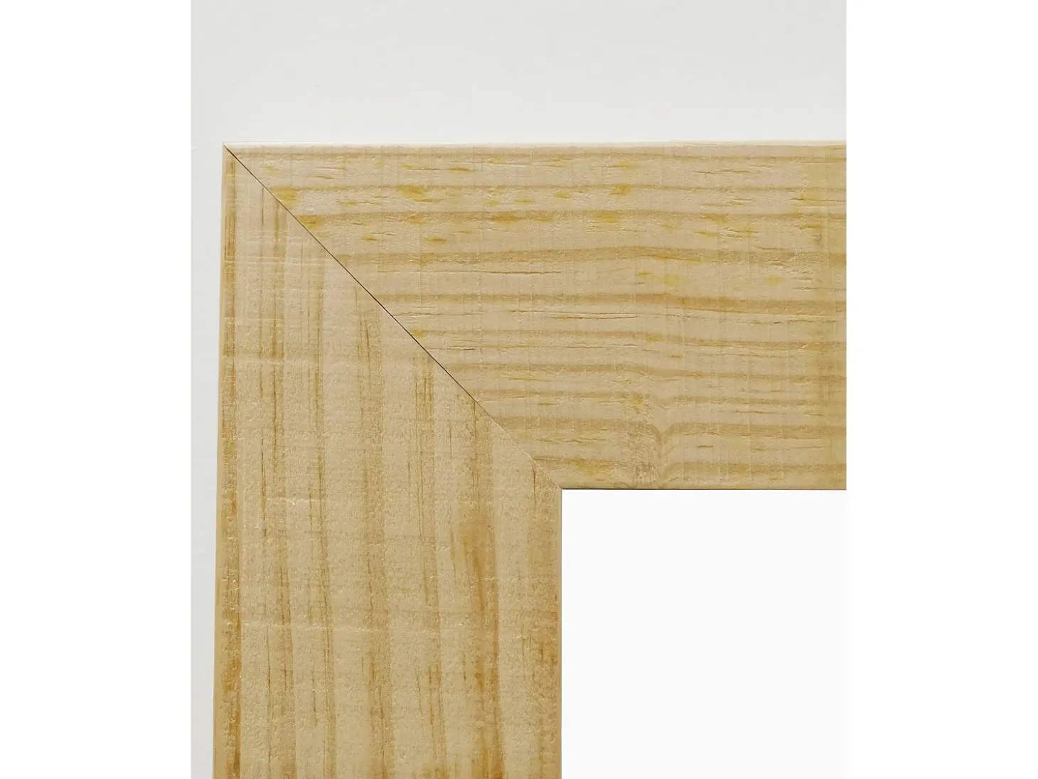 Espejo de madera maciza tono natural de 66x86cm - PINAL - DECOWOOD