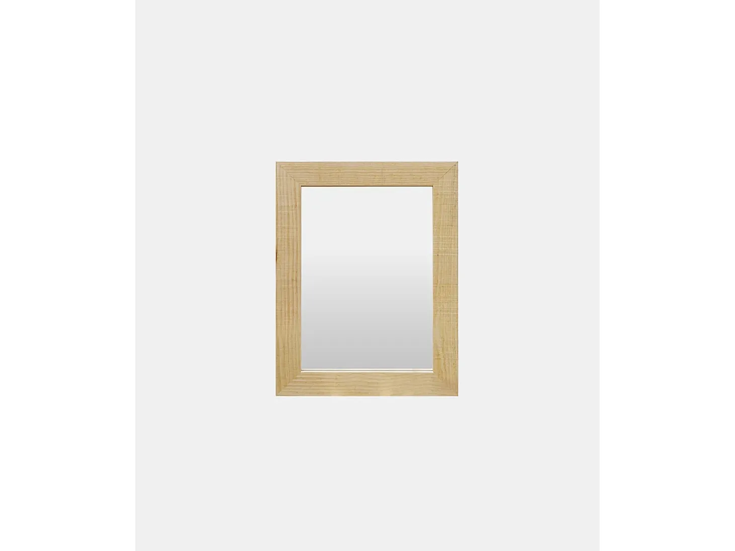 Espejo de madera maciza tono natural de 66x86cm - PINAL - DECOWOOD