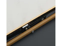 Espejo de maquillaje en vidrio templado, marco de aleación de aluminio, arqueado, 165*60 cm, dorado