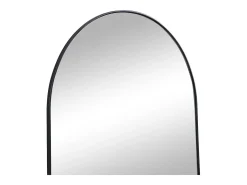 Espejo de metal contemporáneo - Ancho 65 x Alt. 80 cm - Negro - MAILEN