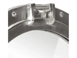 Espejo de ojo de buey de pared aluminio y vidrio Ø38 cm ES238805