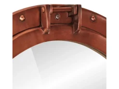 Espejo de ojo de buey de pared aluminio y vidrio Ø50 cm ES738147