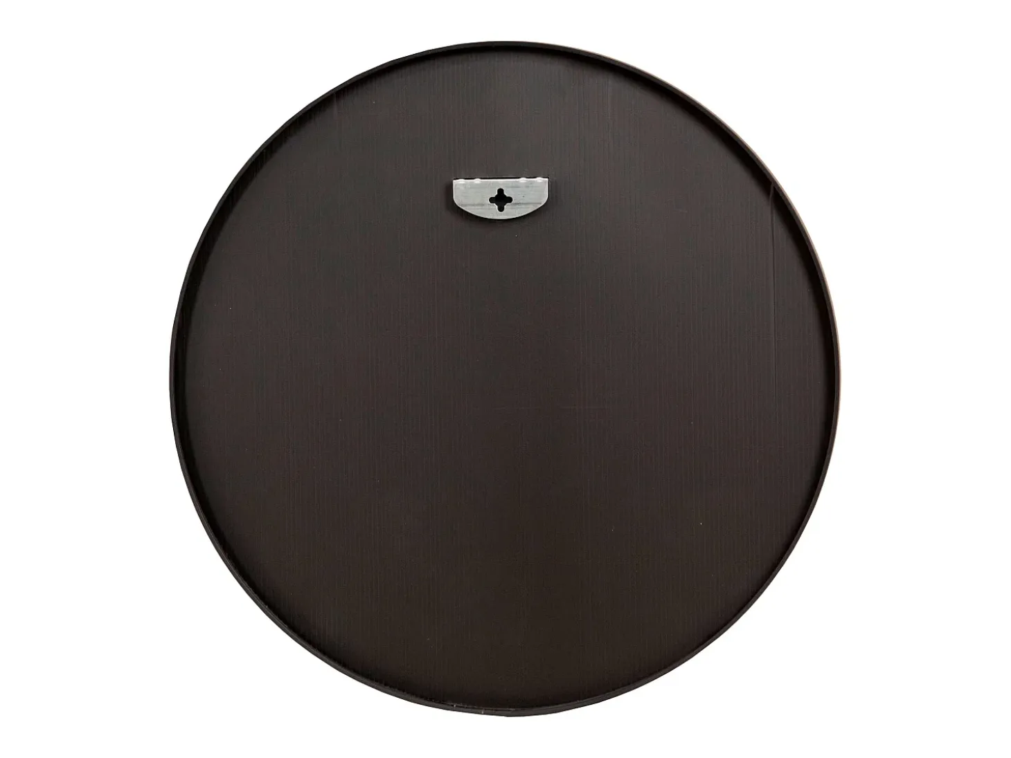 Espejo de pared 40 cm de diámetro marco de aluminio negro 03_0007934
