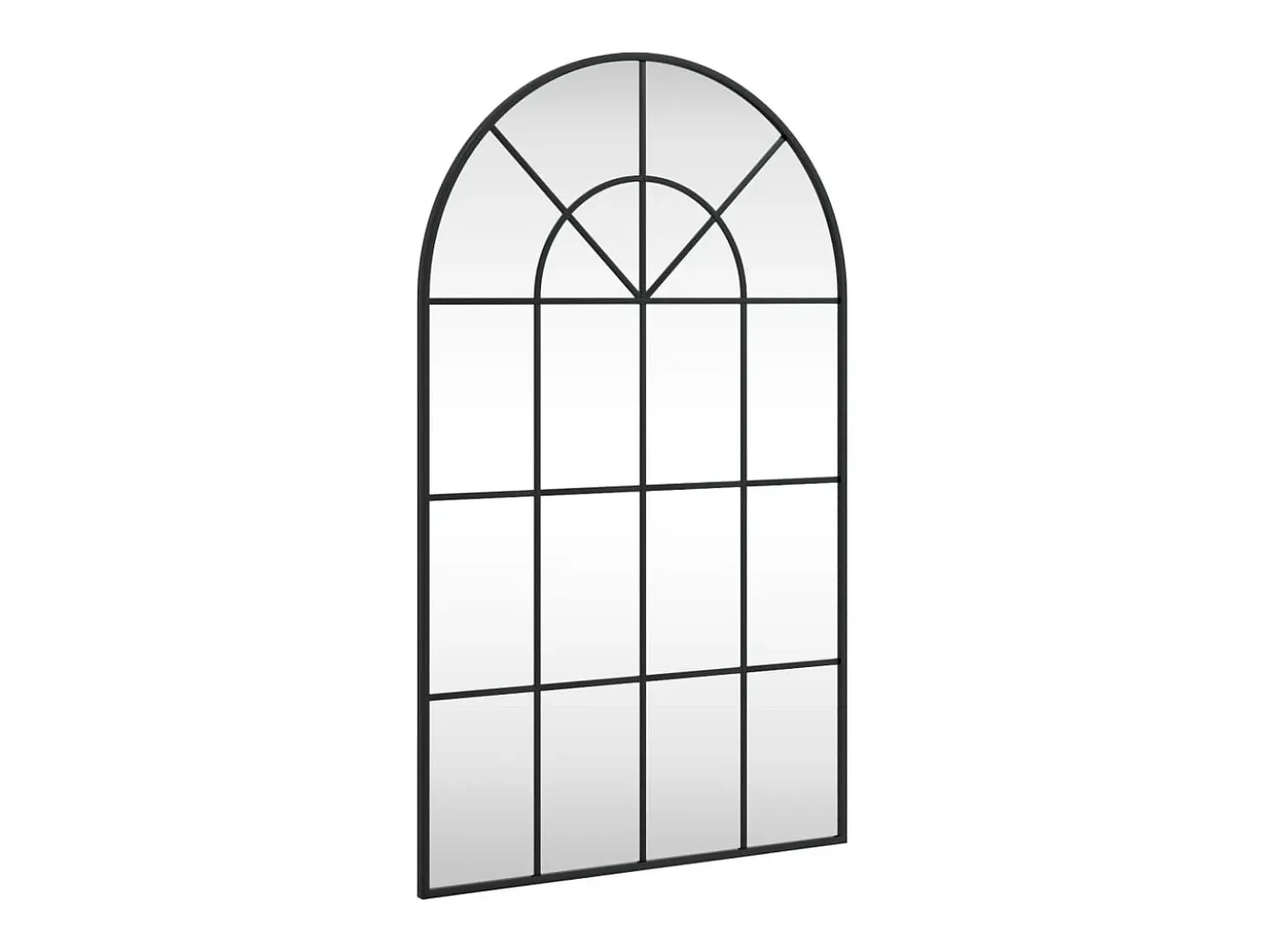 Espejo de pared arco de hierro negro 60x100 cm ES641122
