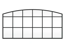 Espejo de pared arco de hierro negro 80x40 cm ES720088