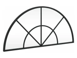 Espejo de pared arco de hierro negro 60x30 cm ES727779