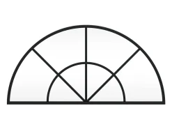 Espejo de pared arco de hierro negro 60x30 cm ES727779