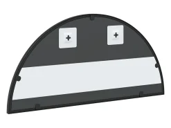 Espejo de pared arco de hierro negro 60x30 cm ES727779