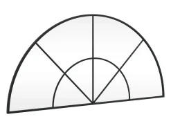 Espejo de pared arco de hierro negro 100x50 cm ES400291
