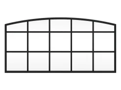 Espejo de pared arco de hierro negro 60x30 cm ES587238