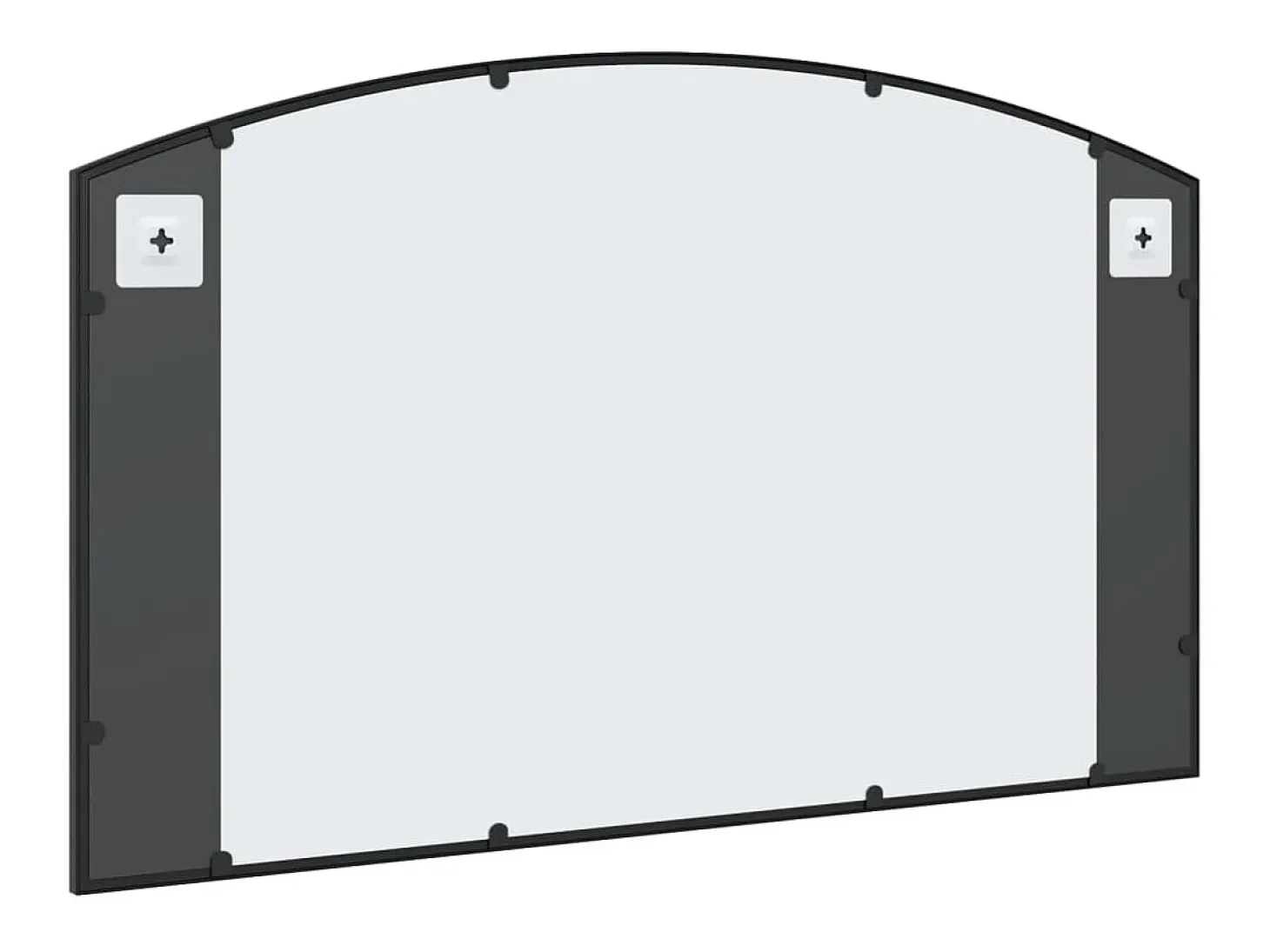 Espejo de pared arco de hierro negro 100x60 cm ES679659