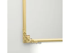 Espejo de pared barroco, marco decorativo de metal, dorado, 60x87,5 cm