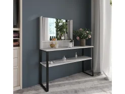 Espejo de pared blanco 80x10x65 sherry