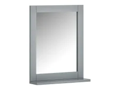 Espejo de Pared con 1 Estante Espejo de baño Color Gris Oscuro FRG129-SG SoBuy ES