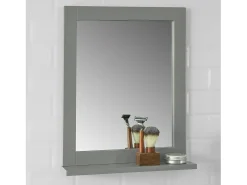 Espejo de Pared con 1 Estante Espejo de baño Color Gris Oscuro FRG129-SG SoBuy ES