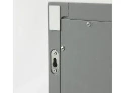 Espejo de Pared con 1 Estante Espejo de baño Color Gris Oscuro FRG129-SG SoBuy ES