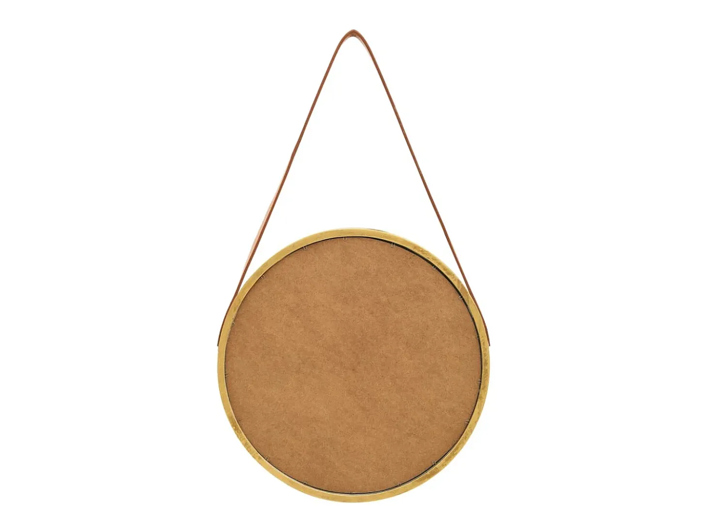 Espejo de pared con correa dorado 40 cm ES230255