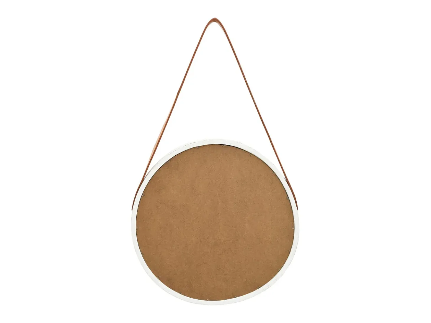 Espejo de pared con correa 40 cm Blanco