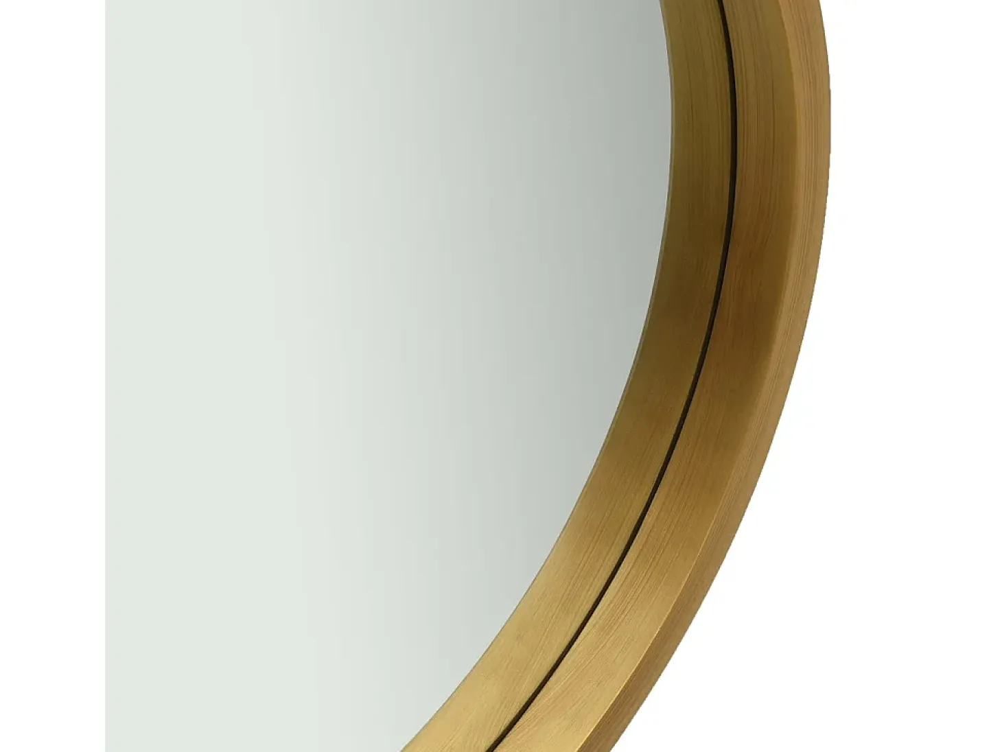 Espejo de pared con correa 50 cm Oro