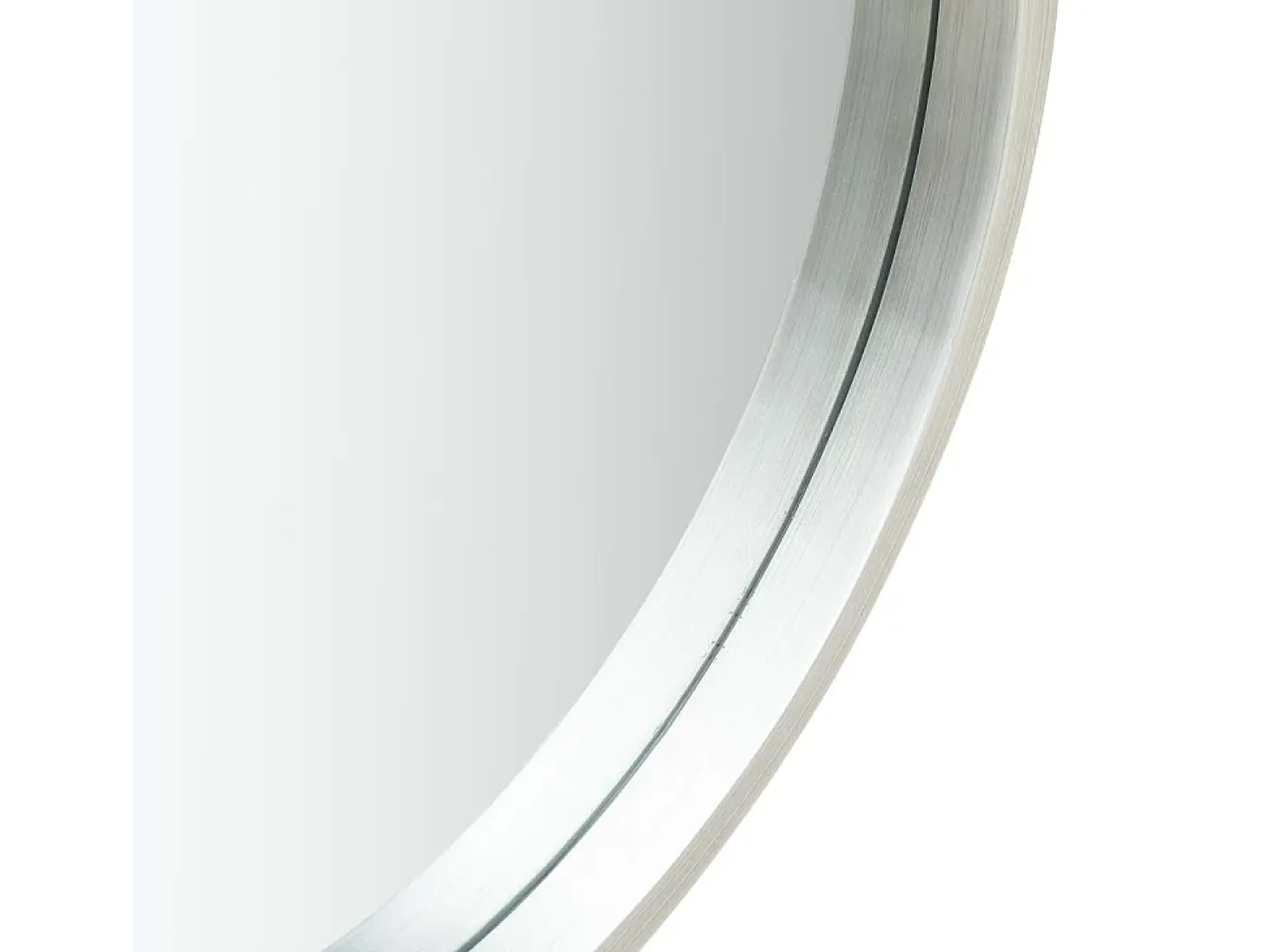 Espejo de pared con correa 40 cm Plata
